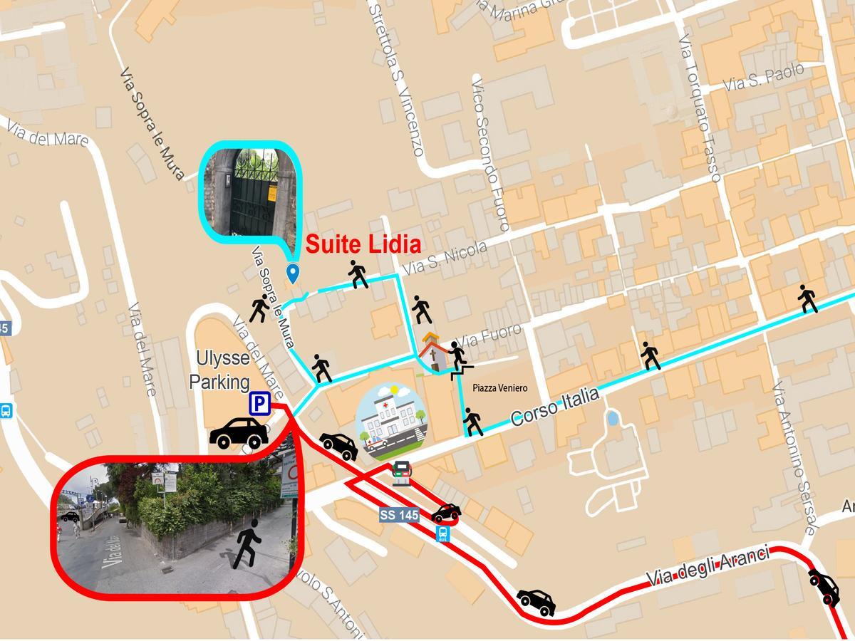 Suite Lidia B&B Sorrento Eksteriør billede